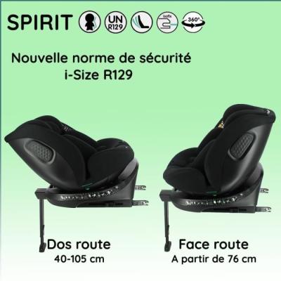 Siège auto isofix SPIRIT NANIA: évolutif 0-36 kg, 0-10 ans