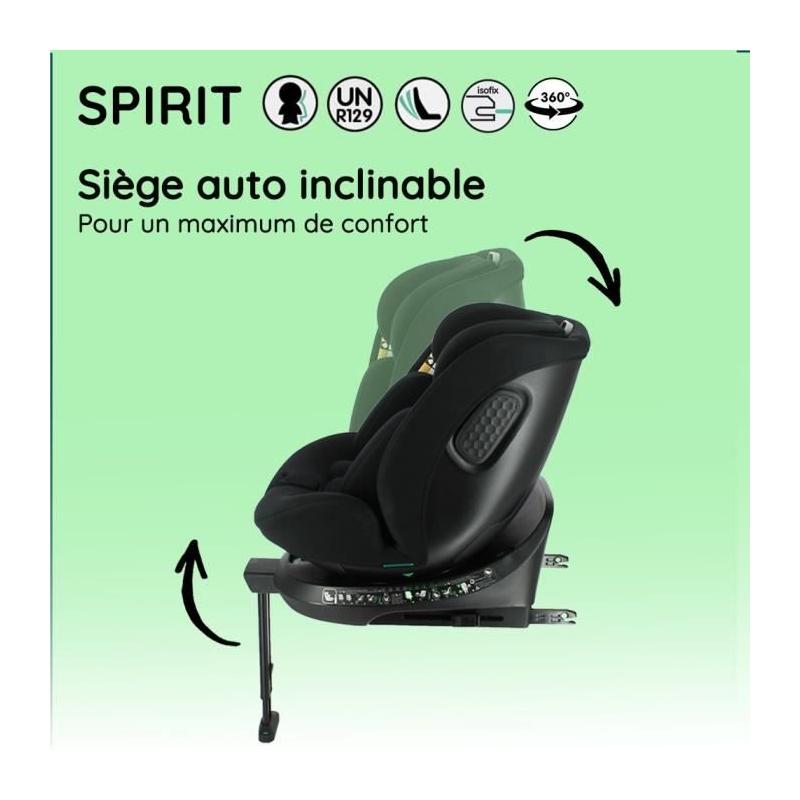 Siège auto isofix SPIRIT NANIA: évolutif 0-36 kg, 0-10 ans