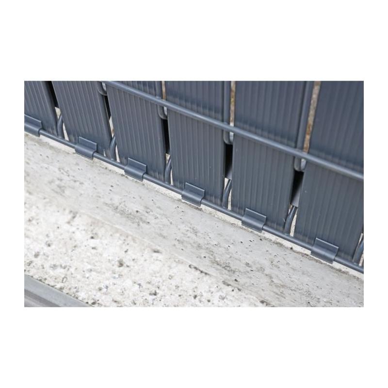 Kit lamelles brise-vue NATURE pour clôture rigide - Anthracite