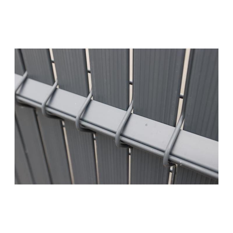 Kit lamelles brise-vue NATURE pour clôture rigide - Anthracite