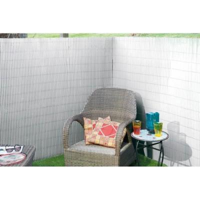 Canisse PVC double face - NATURE - 1 x 3 m - Blanc