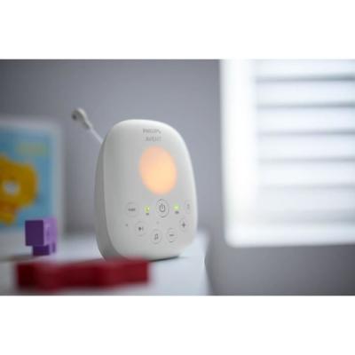 Ecoute-bébé Philips Avent: Sécurité Audio DECT - Blanc - LCD - Température - Veilleuse