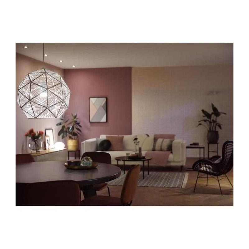 Kit de démarrage PHILIPS Hue White : 3 ampoules LED connectées + télécommande Hue