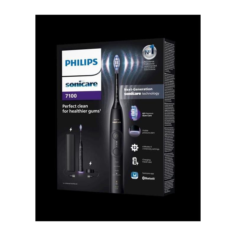 Brosse à dents Philips Sonicare Serie 7100 - Noir