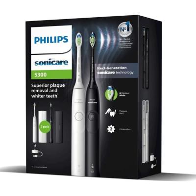 Brosse à dents électrique Philips Sonicare HX7109/01 - Serie 5300 - Blanc & Noir