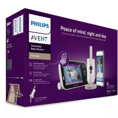 Ecoute-bébé vidéo Philips Avent Premium connecté
