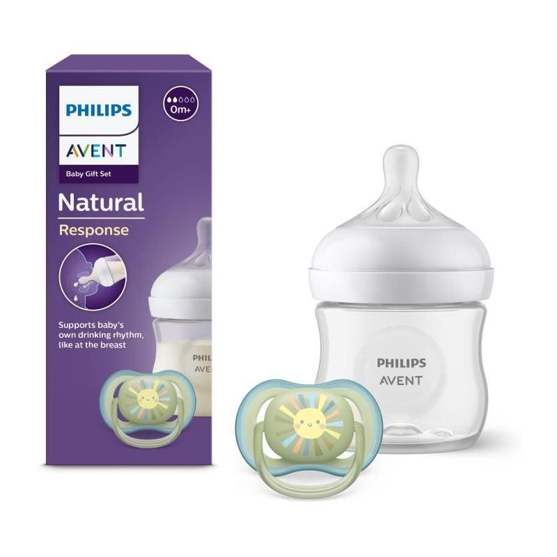 Découvrez le coffret Philips Avent Natural 3.0 - Biberon 125ml + Sucette Ultra Air