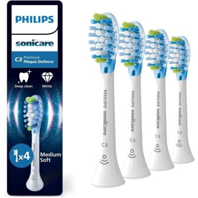 Lot de 4 têtes de brosse - PHILIPS - HX9044/87 - C3 blanc