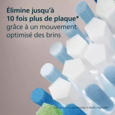 Lot de 4 têtes de brosse - PHILIPS - HX9044/87 - C3 blanc Lot de 4 têtes de brosse - PHILIPS - HX9044/87 - C3 blanc