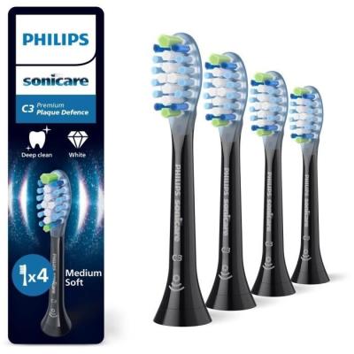 Lot de 4 têtes de brosse Philips HX9044/88 - C3 black