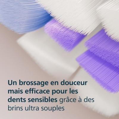 Lot de 8 têtes de brosse pour PHILIPS - HX6058/87 - S2 blanc