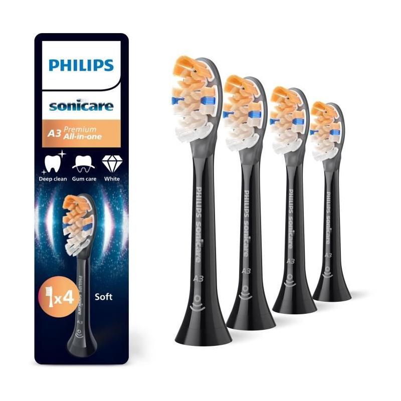 Lot de 4 têtes de brosse Philips HX9094/88 - Noir A3