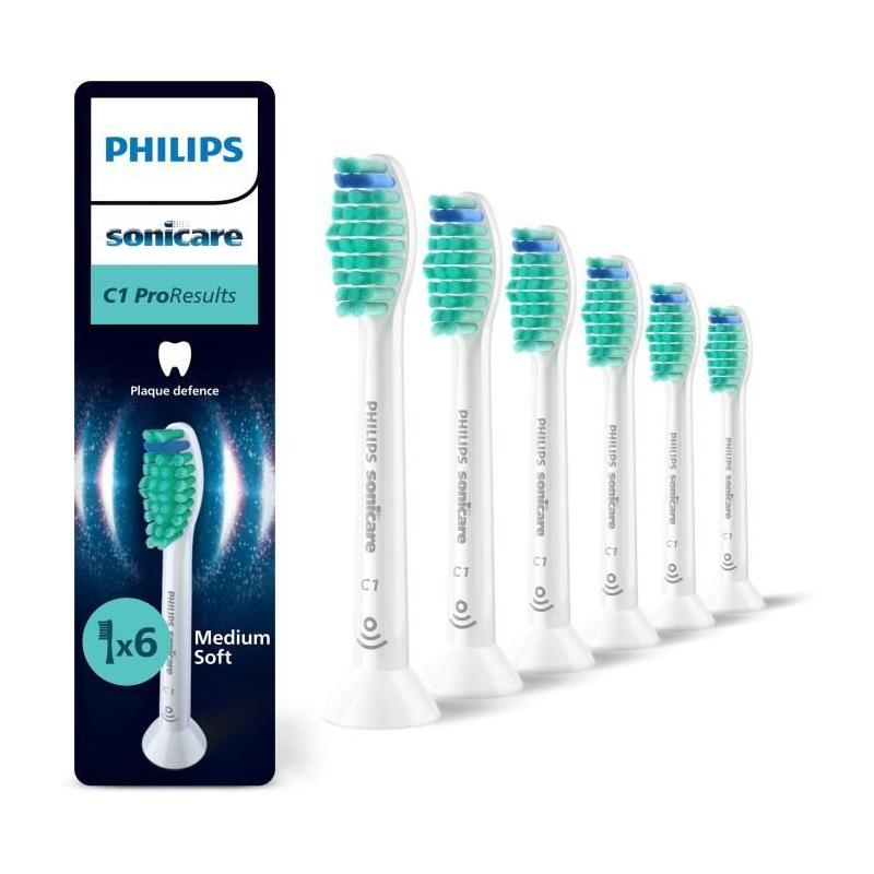 Ensemble de 6 têtes de brosse Philips HX6016/87 - Blanc C1