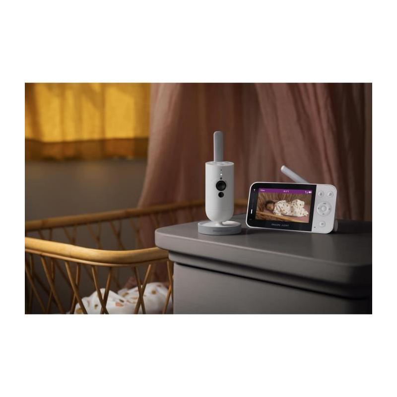 Vidéo moniteur connecté Philips Avent SCD953/26 - Silkwhite