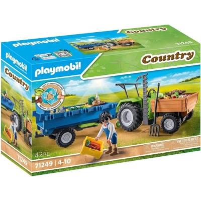 Jouet mini tracteur avec remorque pour enfants de 4 ans