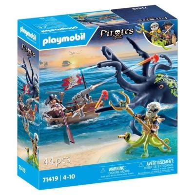 Aventures pirates avec pieuvre géante en miniature