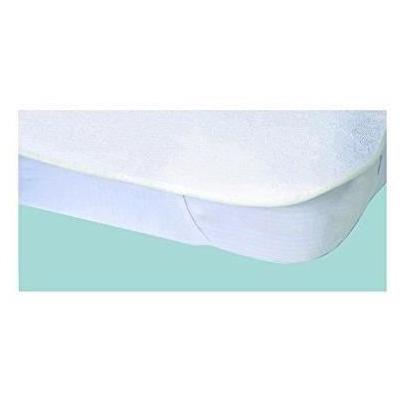 Protége-matelas blanc imperméable Elasretane en coton 80x190 cm