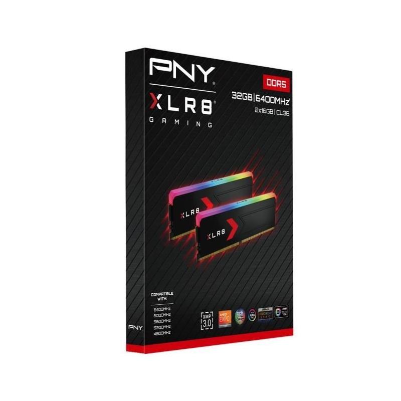 Kit de mémoire PNY XLR8 Gaming EPIC-X RGB™ DDR5 32GB - Performances ultimes