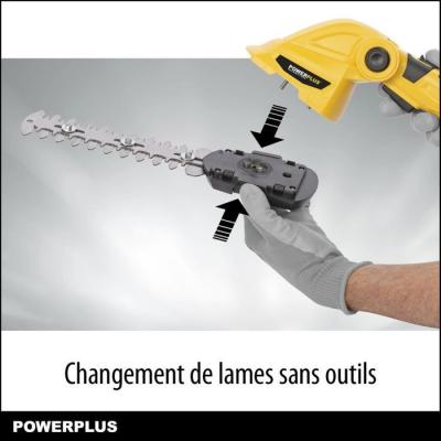 Cisaille à Gazon et Sculpte-Haie sur Batterie POWXG2033 - Powerplus