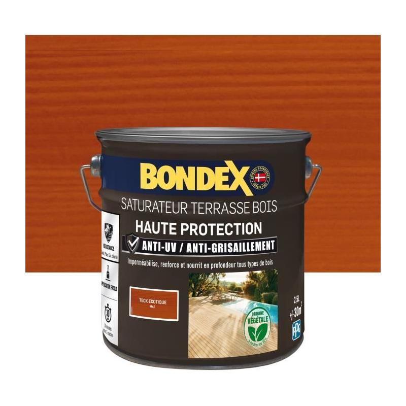 Saturateur pour teck mat Bondex - 2,5L
