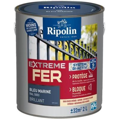 Peinture marine brillante RAL 5003 - RIPOLIN - 2 L
