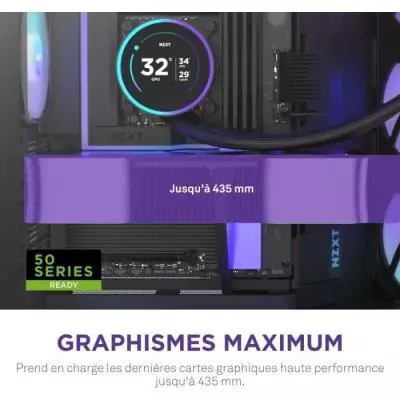 Boitier moyen-tour NZXT - CM-H92FB-P1 - H9 Flow RGB+ - Double chambre - 3 ventilateurs RGB - Noir