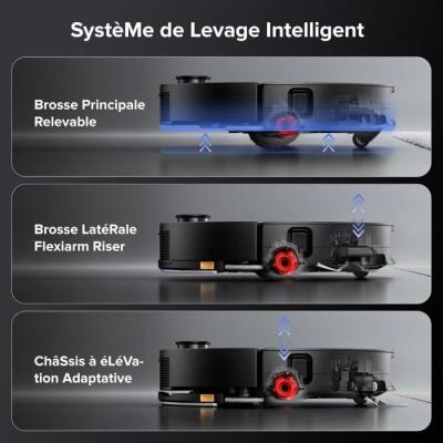 Aspirateur Robot ROBOROCK Saros 10 Black: Puissant et Design Ultra Fin