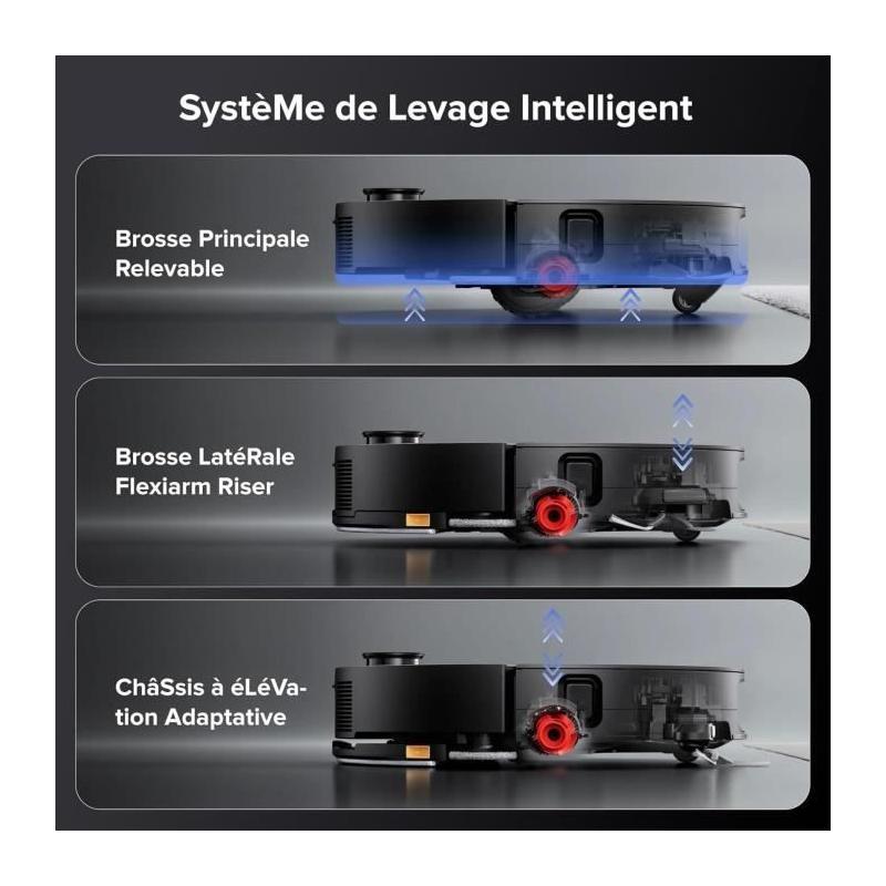 Aspirateur Robot ROBOROCK Saros 10 Black: Puissant et Design Ultra Fin