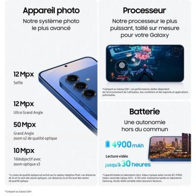 Samsung Galaxy S25 Plus AI Smartphone 512 Go Gris - Performances incroyables