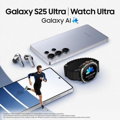 Smartphone Samsung Galaxy S25 Ultra AI 256 Go Gris Titane
