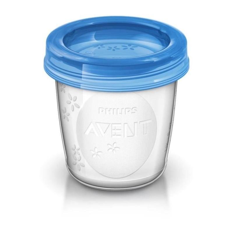 Pots de conservation Philips Avent 180ml - Lait maternel