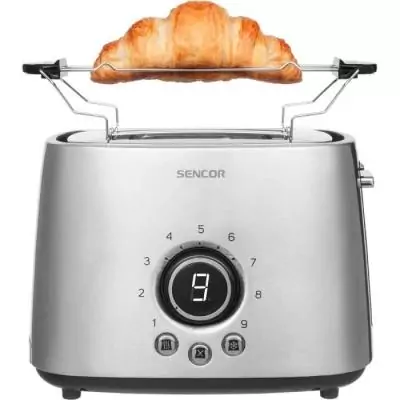Grille-pain 2 tranches Sencor STS 5050SS - Fonction dégivrage - Argenté Grille-pain 2 tranches Sencor STS 5050SS - Fonction dégivrage - Argenté