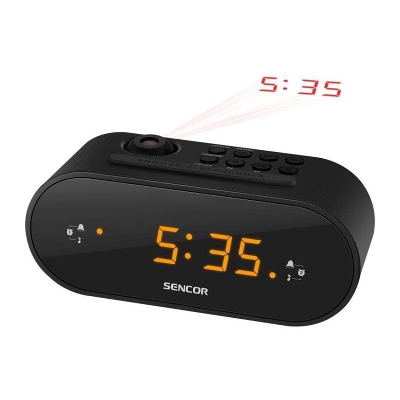 Réveillez-vous avec style grâce au radio réveil à projection Sencor - SRC 3100 B