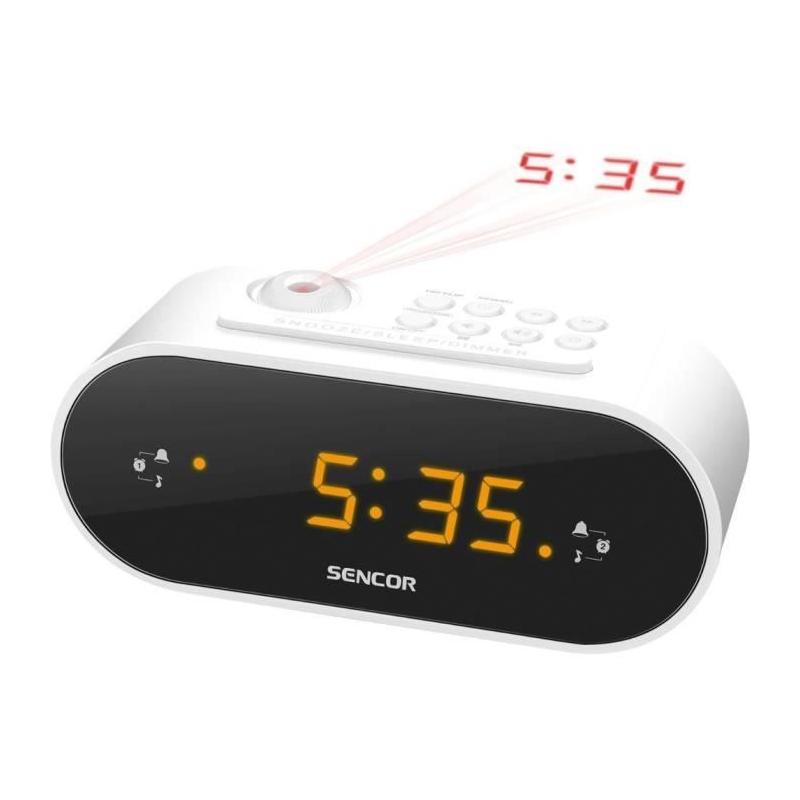 Radio réveil avec projection - Sencor SRC 3100 W