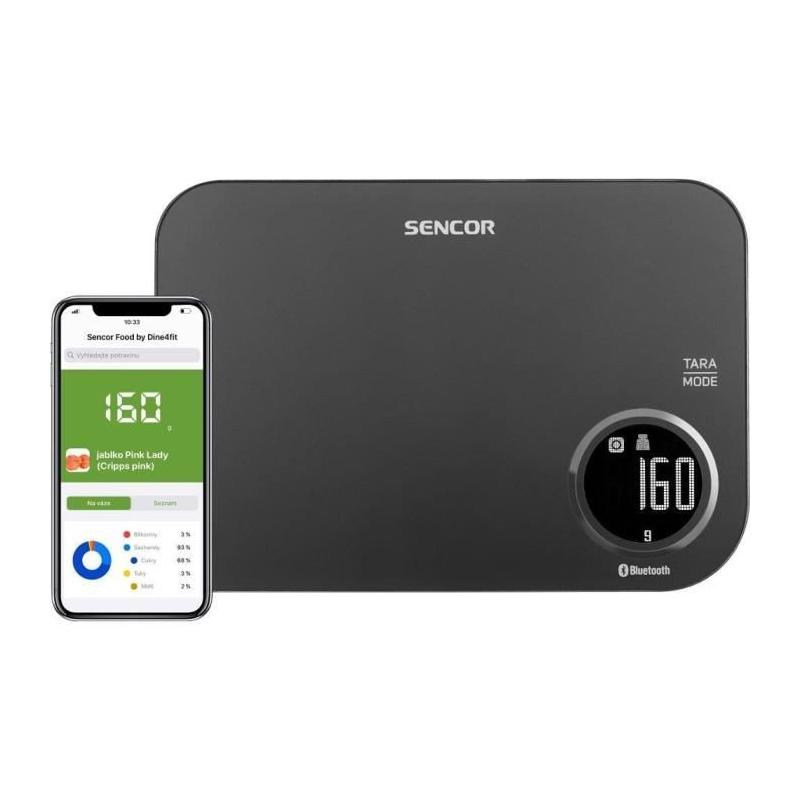 Balance de cuisine électronique Sencor SKS 7078BK - Précision et style