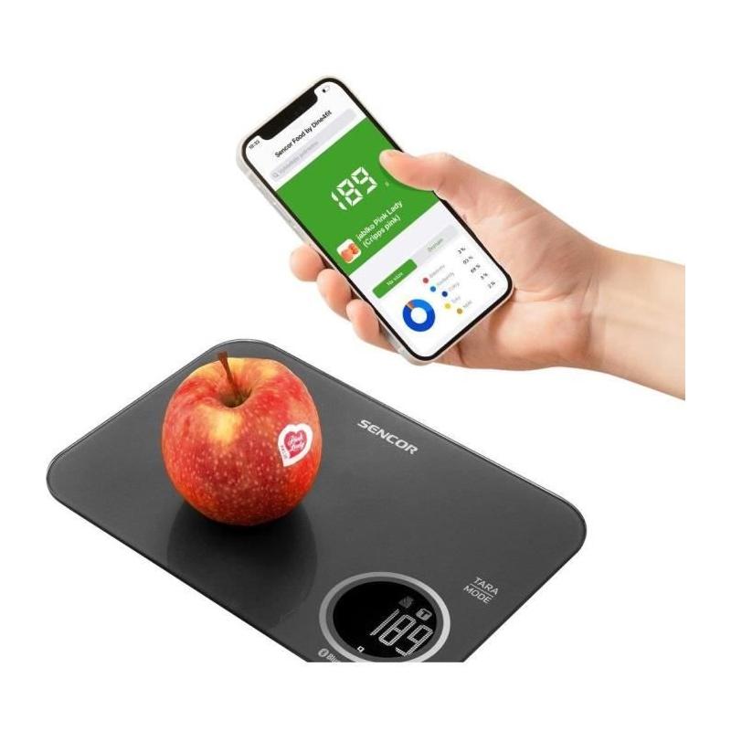 Balance de cuisine électronique Sencor SKS 7078BK - Précision et style