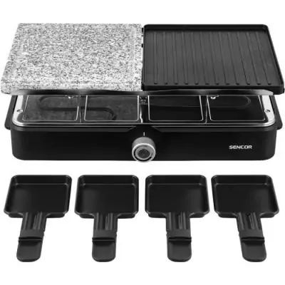 Appareil à raclette Sencor SBG 0260BK - Plancha de table efficiente Appareil à raclette Sencor SBG 0260BK - Plancha de table efficiente