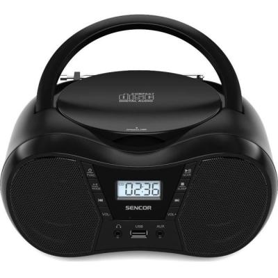 Boombox polyvalent avec lecteur CD, Bluetooth, MP3, USB, AUX et radio FM