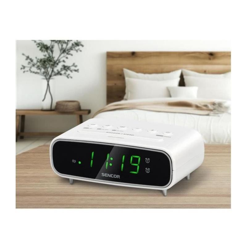 Radio-réveil Sencor SRC 2600 W - Réveillez-vous en toute élégance!