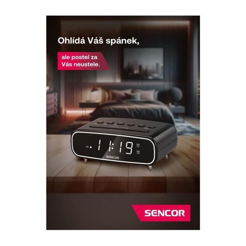 Radio-réveil Sencor SRC 2600 W - Réveillez-vous en toute élégance!