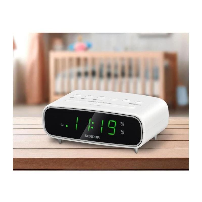 Radio-réveil Sencor SRC 2600 W - Réveillez-vous en toute élégance!