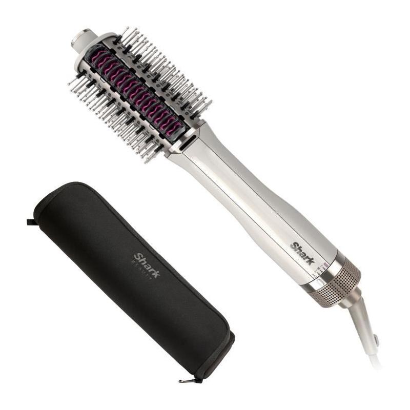 Brosse coiffante Shark SmoothStyle Blanc Argent