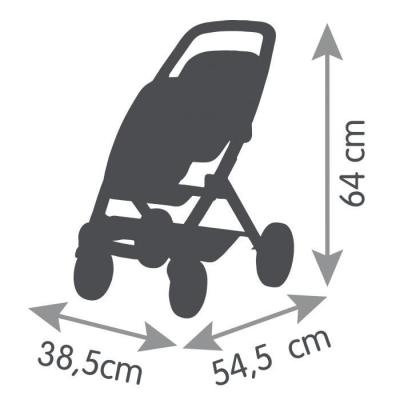 Poussette jumeaux Smoby Maxi-Cosi : sauge, pour enfants dès 3 ans