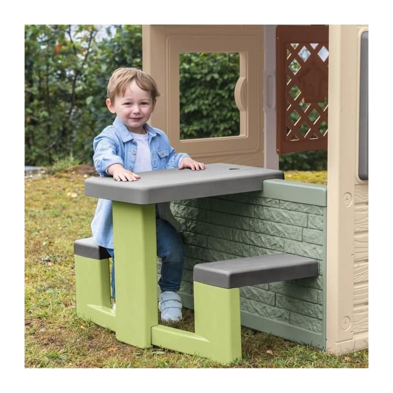 Table de Pique-Nique Smoby Life - Pour Maison Smoby - 2 Bancs