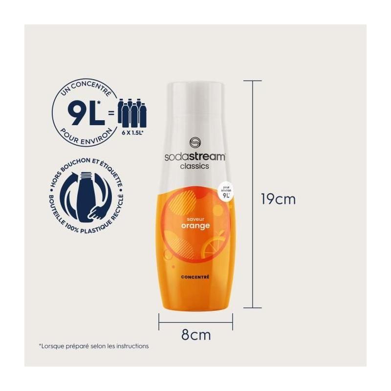 Concentrés SODASTREAM Orange - Lot de 6 pour 54L - 440 ml