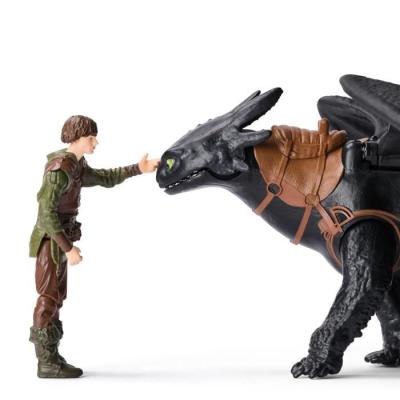 Figurine Miniature Dragon et Viking 25 cm Krokou - Dragons Movie