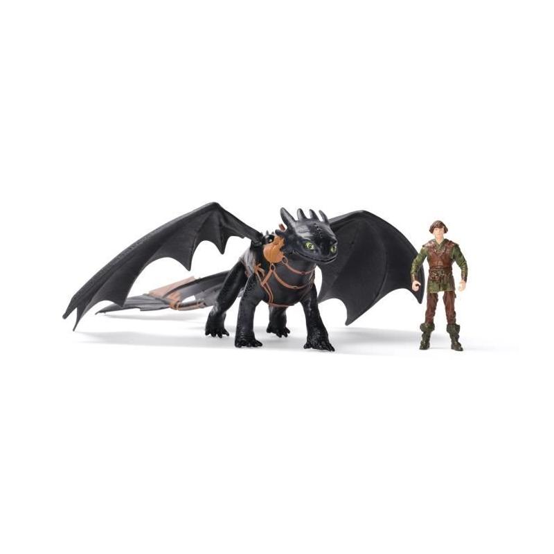 Figurine Miniature Dragon et Viking 25 cm Krokou - Dragons Movie