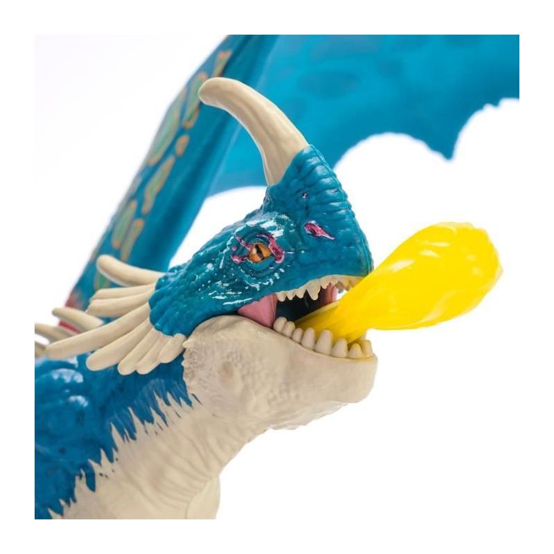 How to train your dragon Dreamworks Dragons - Figurine Dragon Tempête À Fonctions 25 Cm - Figurine Articulée Tempête Avec 3
