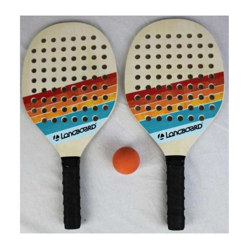 Ensemble tennis enfant: 2 raquettes bois et 1 balle - SPORT AND FUN - BEACH