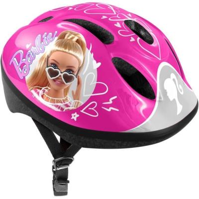 Casque de vélo STAMP Barbie rose ajustable et confortable
